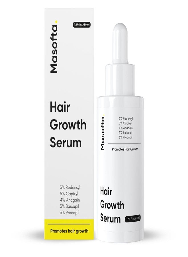 Masofta Hair Growth Serum For Promoting Hair Growth & Controlling Hair Fall With 3% Redensyl, 5% Capixyl, 4% Anagain, 3% Procapil & 3% Baicapil, Rosemary & Biotin, For Both Men & Women, 50ML - Image 1