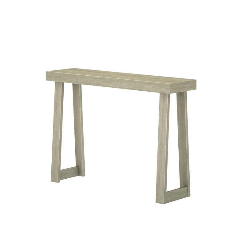 Plank+Beam Classic 46 Inch Console Table, Solid Pine Wood Entryway Table, Narrow Sofa Table for Hallway or Living Room, Seashell - Image 3