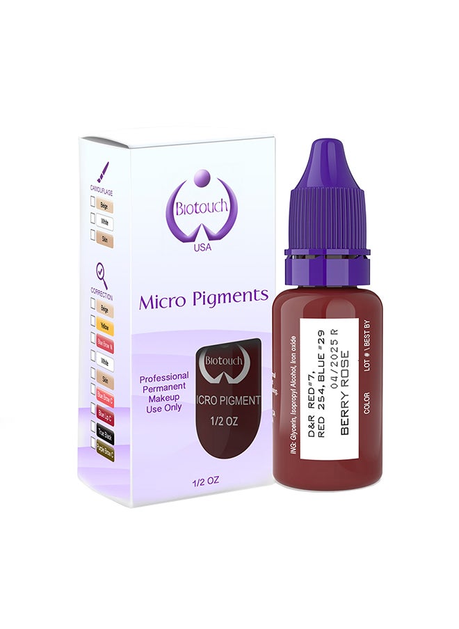 Biotouch Micro Pigment Spmu Pigment No Mixing Lip Pigment For Shading Stroke  Berry Rose 