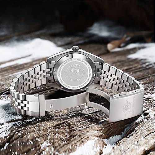 ADDIESDIVE Luxury Automatic Watch for Men 39 MM Simple Analog Dial Jubilee Steel Strap NH35A Movement Minimalist Watch - Image 4