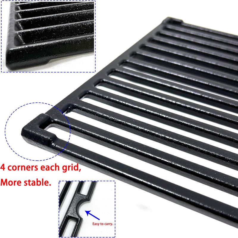 Direct Store DC147 Cast Iron Cooking Grates for Kenmore PG-40611SOL 146.23678310 146.16132110 146.16153110 for Charbroil 463230512 463230112, Grill Replacement Parts for Dyna glo DGF493BNP DGF493PNP - Image 5