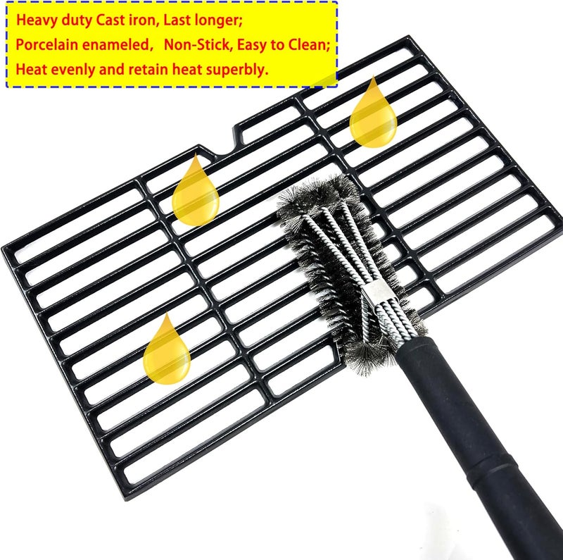 Direct Store DC147 Cast Iron Cooking Grates for Kenmore PG-40611SOL 146.23678310 146.16132110 146.16153110 for Charbroil 463230512 463230112, Grill Replacement Parts for Dyna glo DGF493BNP DGF493PNP - Image 4