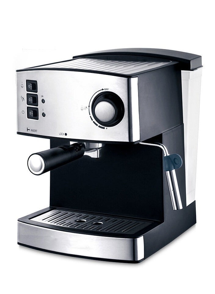 Generic - Automatic Small Multi-Function Coffee Machine 850W 5 Cups Steam Double Cup Milk Frothed Espresso - Image 1