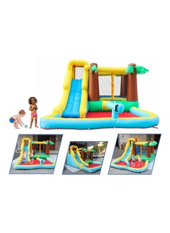 JSAITOYS Water Park Inflatable Bouncy Combo With Slide Pool Perfect Outdoor Fun for Kids  - Image 1