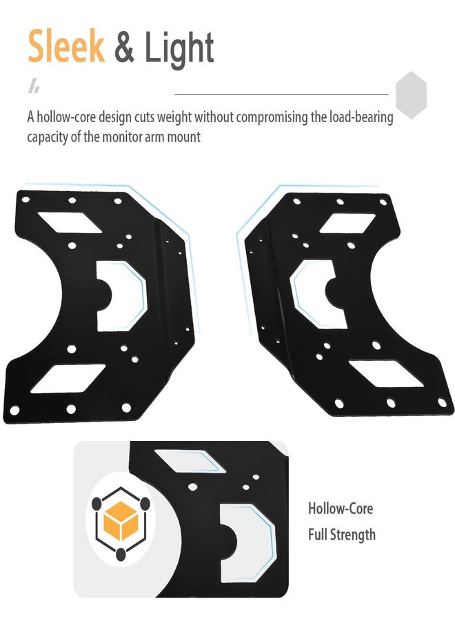 IFCASE VESA Conversion Plate Adapter for Monitor Arm, TV Wall Mount, Adjustable Extension VESA Panel 75mm 100mm to 200x200mm 200x300mm 200x400mm (Black) - Image 4
