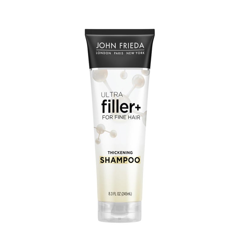 John Frieda ULTRAfiller+ Thickening Shampoo, Strengthening Shampoo for Damaged or Thin Hair, Infused with Biotin and Hyaluronic Acid to Strengthen Hair for Thicker Fuller Results, 8.3 Oz - Image 1