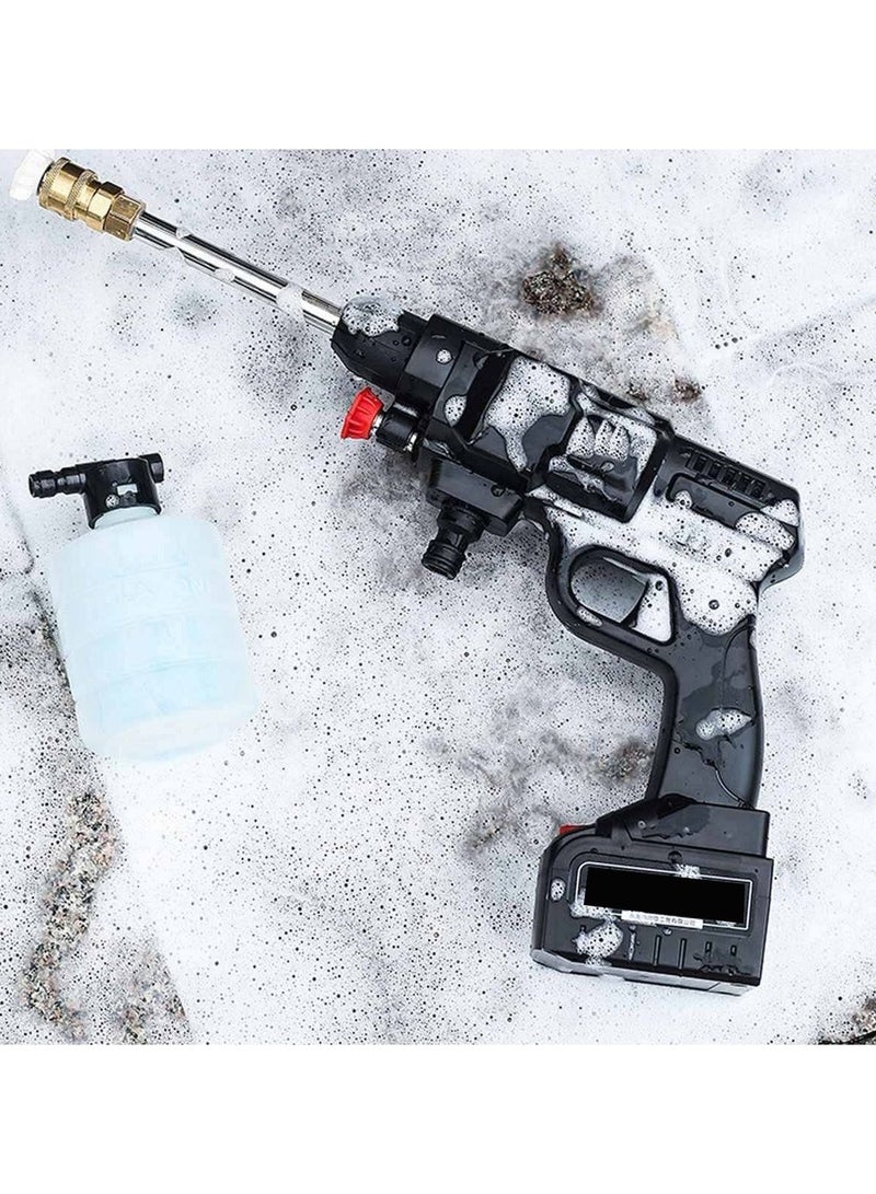 12V Cordless Electric Washer High Pressure 30 Bar Car Washer Foam Generator Water Pump Nozzle - Image 2