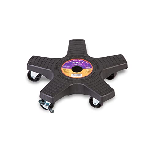 Bosmere 14" Plant Caddie - Heavy-Duty Rolling Plant Stand with Locking Wheels, 500 lb Capacity – Durable Plant Caddy for Indoor/Outdoor Use, Charcoal - Image 1