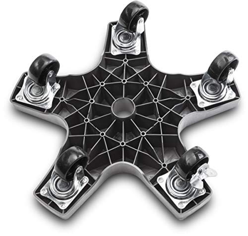 Bosmere 14" Plant Caddie - Heavy-Duty Rolling Plant Stand with Locking Wheels, 500 lb Capacity – Durable Plant Caddy for Indoor/Outdoor Use, Charcoal - Image 2