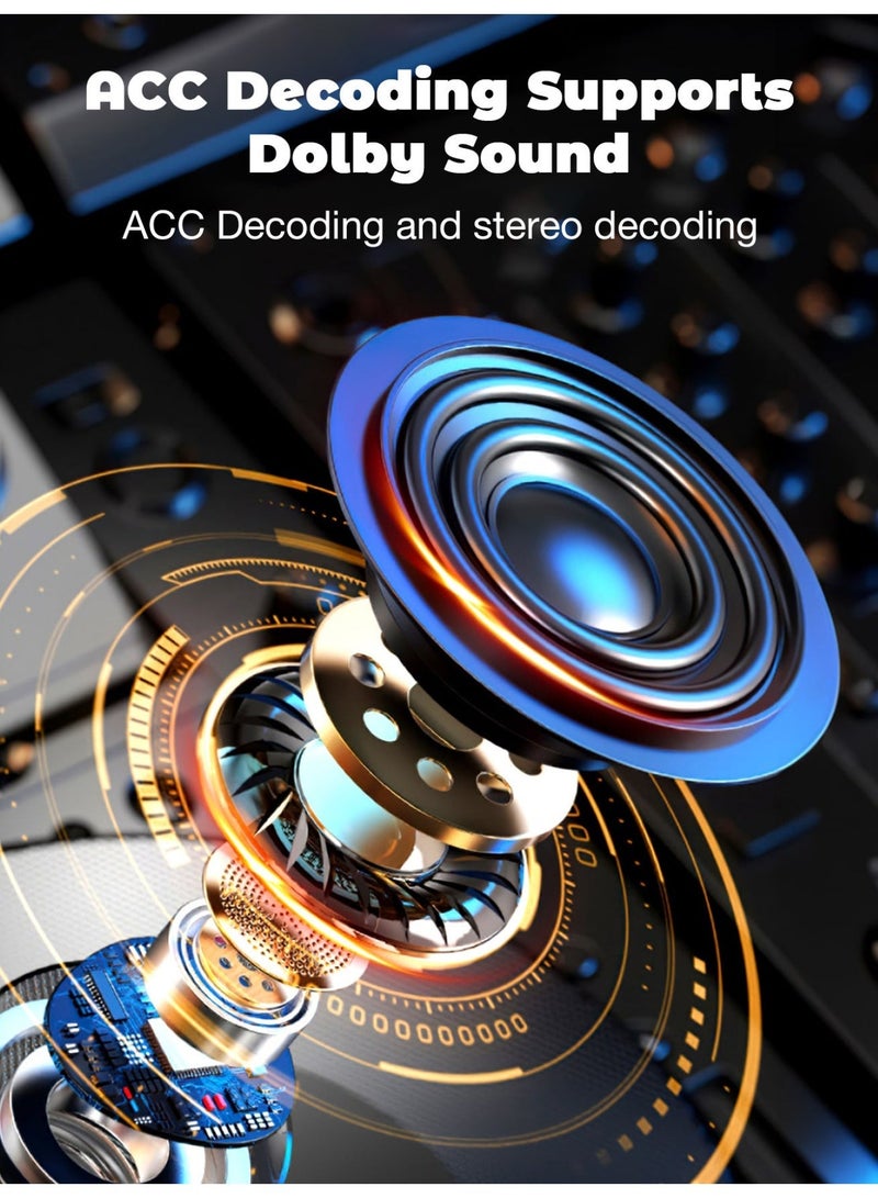 Gaming Headset With Bluetooth, Colorful LED Lights, AAC High-Quality Audio Decoding, Built-In Microphone, Intelligent Noise Reduction, Ergonomic Design For Comfortable Wear, Low-Latency Audio-Visual Synchronization, Comes With Charging Case - Image 4