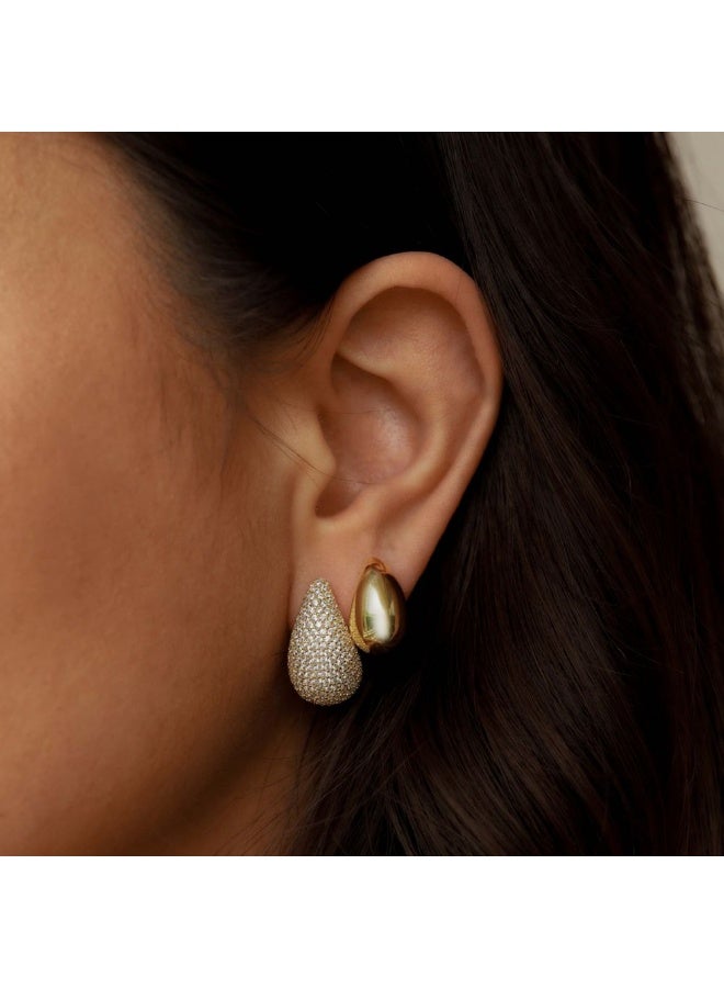 Drops Hoop Earrings for Women – Classic, Lightweight & Stylish Hoops for Daily Wear – Hypoallergenic Fashion Jewelry for All Occasions  - Image 3