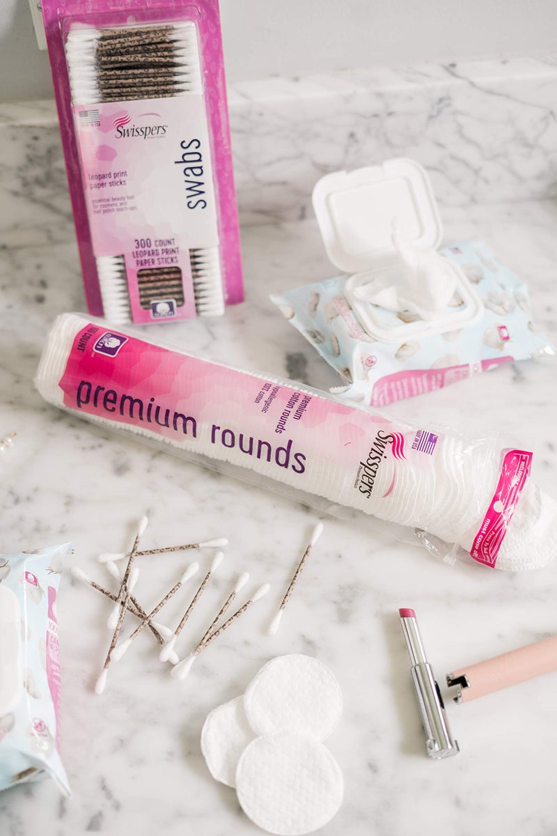 Swisspers Premium Cotton Rounds, Hypoallergenic, 80 Count, Pack of 6 (480 Rounds Total) - Image 1