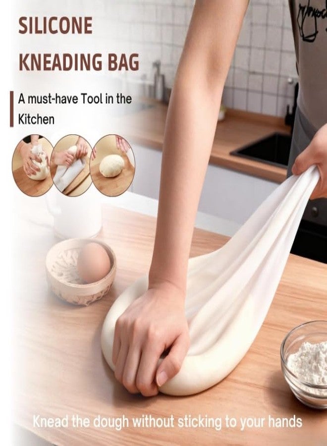 GET STAR Silicone Atta Kneading Dough Maker Bag, Silicone Preservation Magic Kneading Bag for Mixer for Bread, Pastry, Pizza & Tortilla Flour-Mixing Bag Best Non-Toxic Multifunctional Cooking Tool - Image 4
