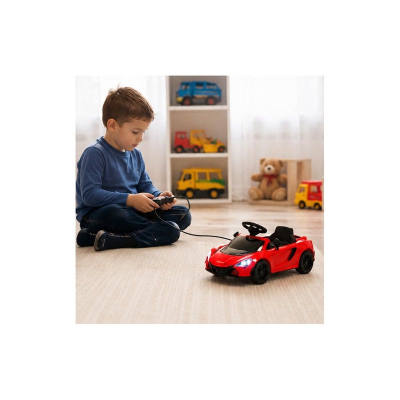 Race Command: Remote Control Sports Car Toy for Kids, Red RC Racing Vehicle with Controller and Lights - Image 3