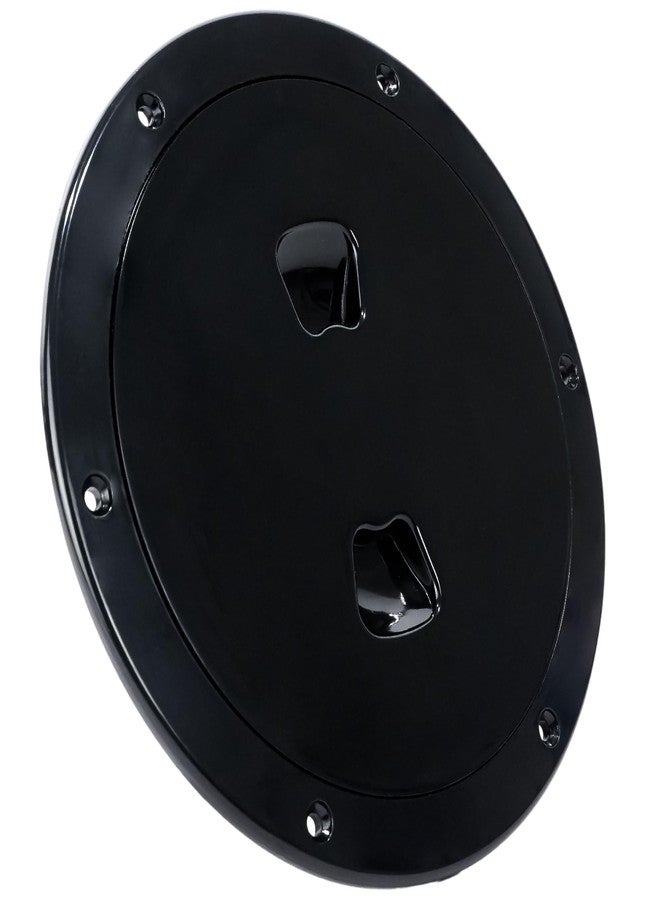 Five Oceans 5" Boat Hatch, Marine Access Hatch, Round Inspection Deck Plate Hatch with Detachable Cover, UV Resistant ABS Black Plastic, for Pontoon, Fishing Boat, Bass Boat, Yacht, Sailboat - FO4792 - Image 1