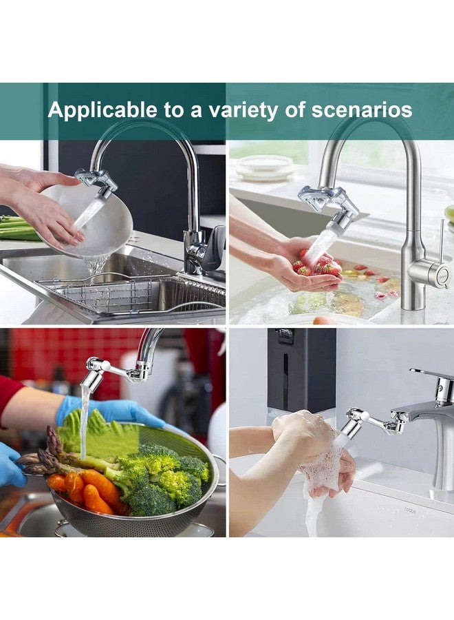 SHREE HANS CREATION Faucet Aerator1080° Rotating Faucet Extender Universal Splash Filter Big Angle Swivel Kitchen Tap Extend Bathroom Bubbler Wash Sink Gargle Face Eye Hair - Image 4