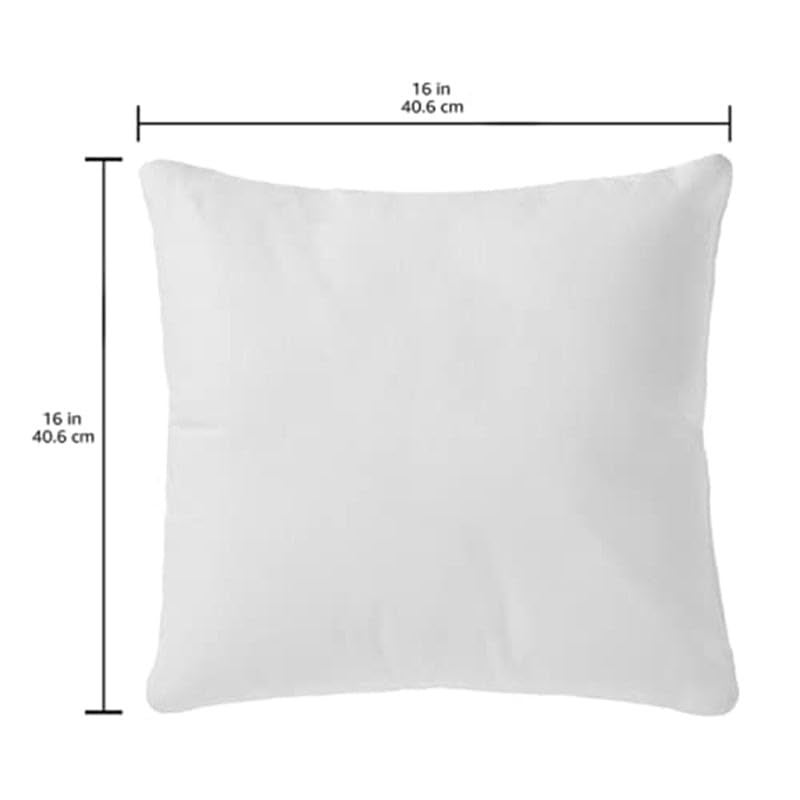 Torque Torque - Premium Soft Square Shape Microfiber Filled Throw Cushion Filler (16"x16") | Indoor Decorative Cushion/Pillow for Sofa, Bed & Couch | Vacuum Packed - Pack of 1  - Image 2