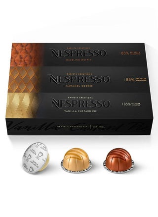 Nespresso Capsules Vertuo Line Barista Creations Flavored Pack Hazelino Muffin 10 Caramel Cookie 10 Vanilla Custard Pie 10 Mild Roast Coffee 30 Count Coffee Pods - pzsku/Z1312ADFE4A1FD156B6CEZ/45/_/1663523163/f8e1a60a-9844-4c2b-b23a-60dfe4a7b34b