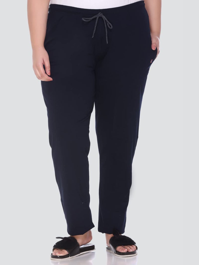 CUPID Woman's Regular Fit Cotton Track Pants, Lower, Sports Trouser,Night Pants, Joggers for Lounge n Gym Wear for Ladies - Image 2