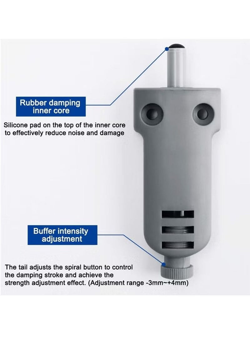 4 Pcs Cabinet Door Damper Soft Close Damper for Cabinet Doors ABS Plastic Quiet Bumper Damper Buffers for Furniture Cabinet Wardrobe Drawer - Image 3