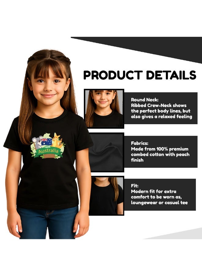 Australia Day Gift Set for Girls - T-Shirt - Cap - Badge and Flag Set - Celebrate Australia Day with this Kids Combo Pack in Style - Image 4