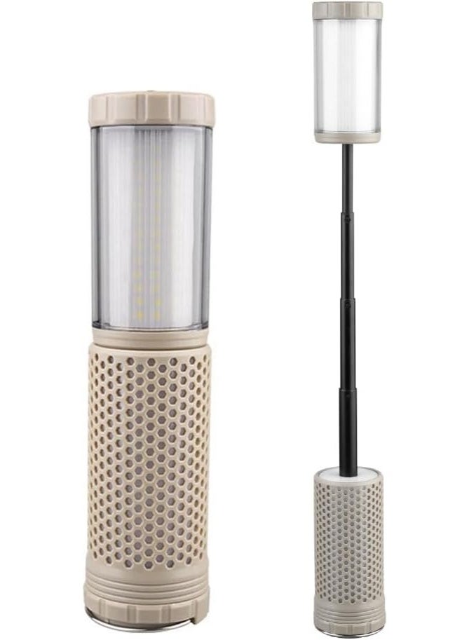 Multifunctional Camping Lantern Rechargeable LED Light with Warm  White Modes  Compact Outdoor Flashlight for Hiking Tent  Emergency Use - Image 1