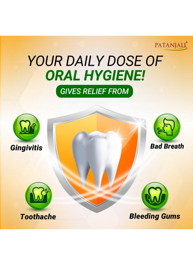 PATANJALI - Dant Kanti Natural Toothpaste 800G (200G X 4), Super Saver Value Pack, Makes Teeth Strong, Tightens Gums, Gives Cavity Free Smile - Image 1