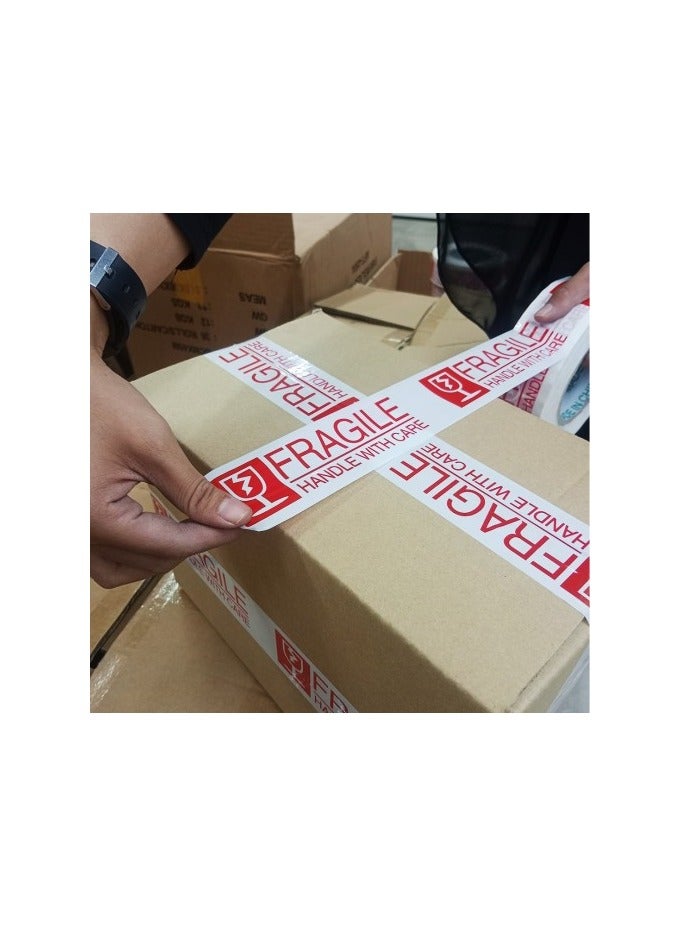 Duravel Fragile Handle with Care Packing Tape, 50 Yards Length, 2 Inch Width, White (Pack-Of 1) - view 4