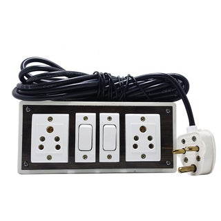 DnP Portable Plastic Switch Board Electric Spy Guard Extension Board 1- Switch ,2- Plug ,5meter Wire with 1 Atteched 3 Pin Power Plug - pzsku/Z1312FB636547D99256FEZ/45/1743255228/0d485a39-a735-427b-b344-9f8e3845bd40