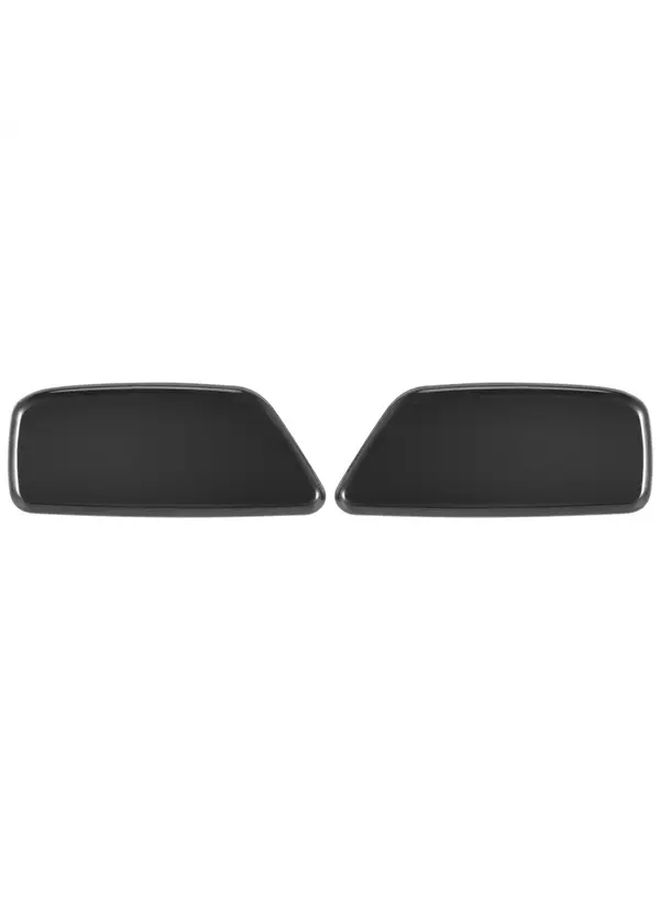 2PCS Front Bumper Headlight Washer Cover Cap For Subaru Forester 2009 2012 Black - Image 5