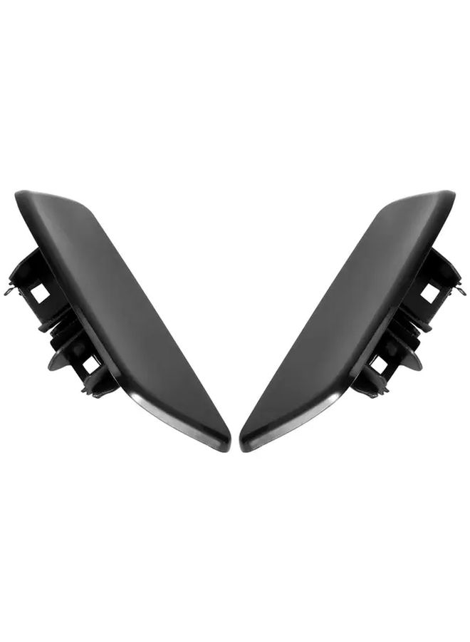 2PCS Front Bumper Headlight Washer Cover Cap For Subaru Forester 2009 2012 Black - Image 3