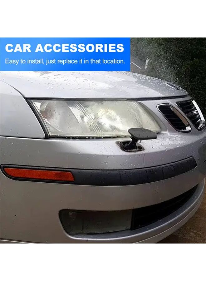 2PCS Front Bumper Headlight Washer Cover Cap For Subaru Forester 2009 2012 Black - Image 4
