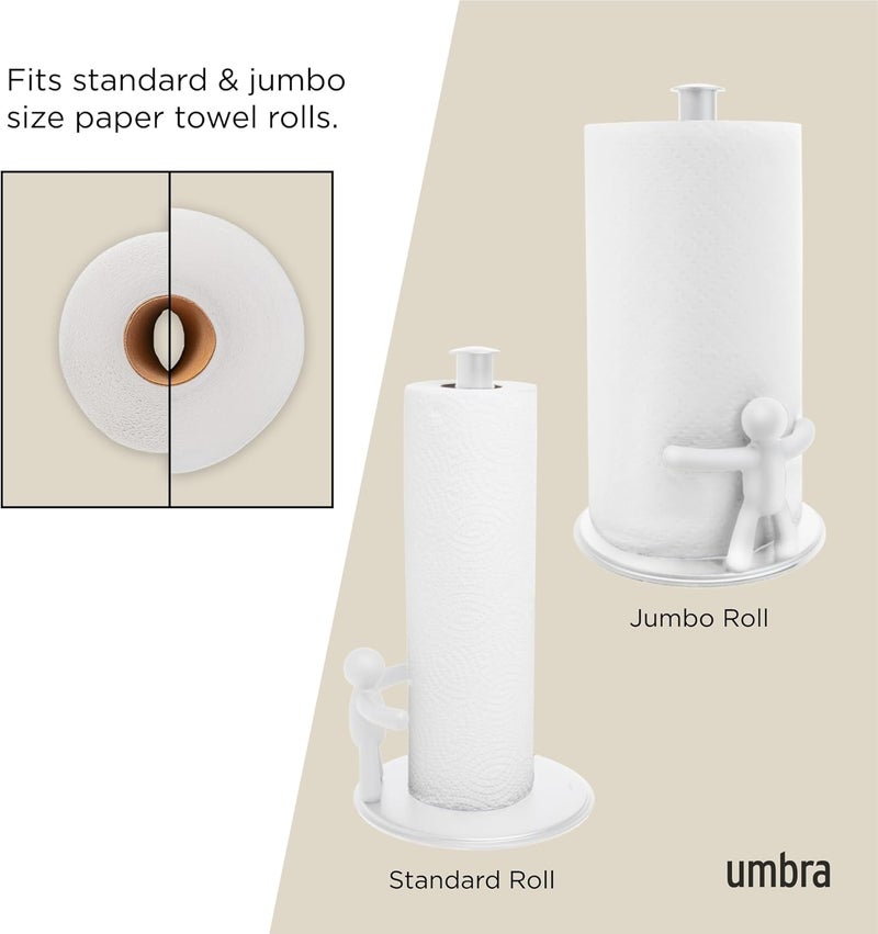 امبرا Umbra Buddy حامل مناشف ورقية لسطح العمل، أبيض - Image 5