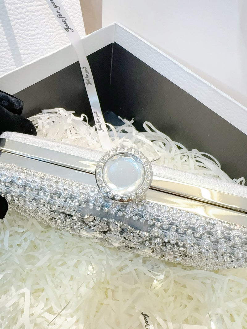 Celebrity Texture Rhinestone Bag Women'S Evening Dress Banquet Clutch Bag Diamond-Encrusted Portable Banquet Bag Cheongsam Bag - Image 3