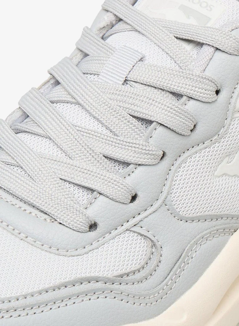 kangaROOS GREY Women's Panelled Lace-Up Sports Shoes for Women | Best Price UAE