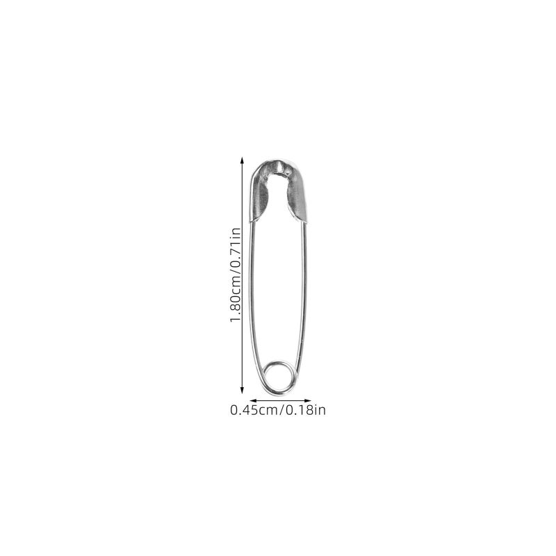 Small Silver Safety Pins 500pcs for Garment Tags Crafts and Sewing Fastening Clips - Image 3