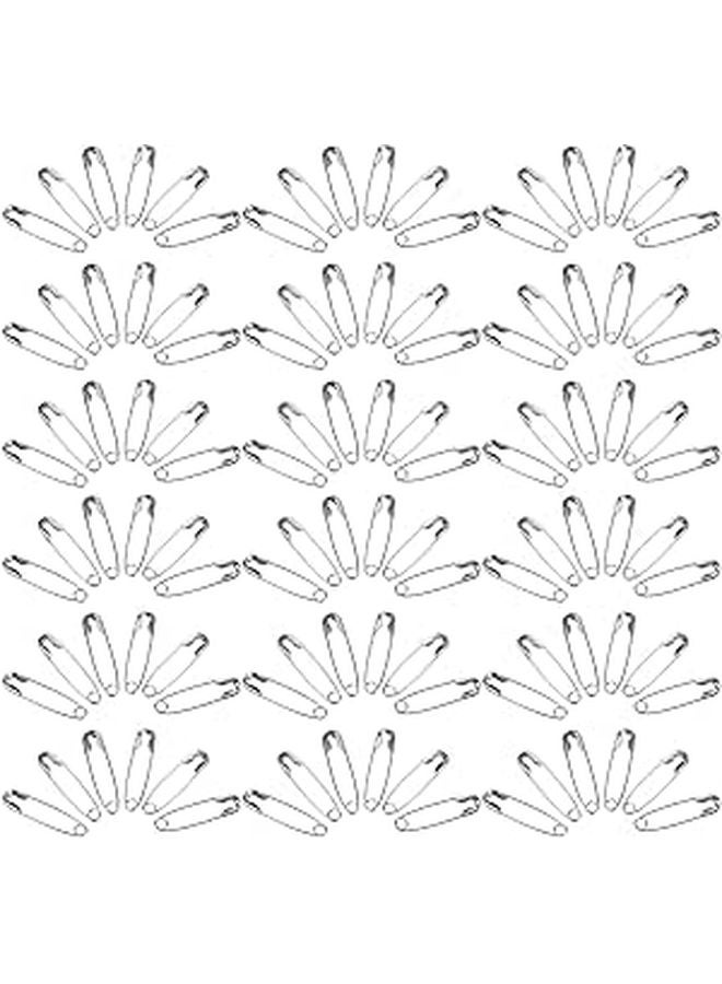 Small Silver Safety Pins 500pcs for Garment Tags Crafts and Sewing Fastening Clips - Image 1