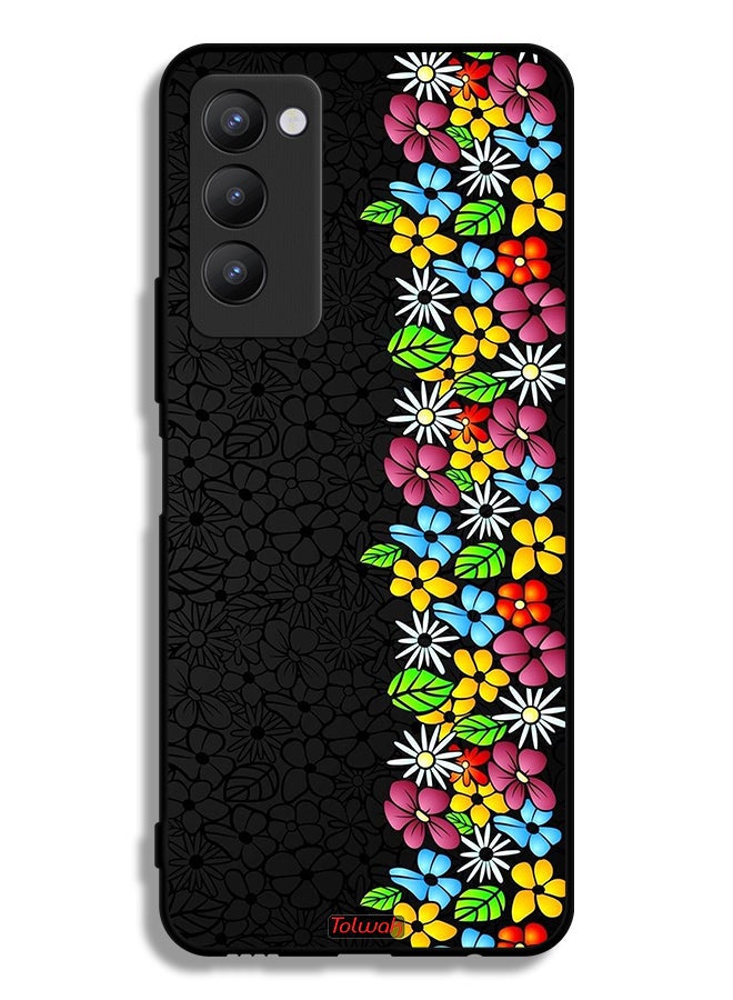 Tolwak Tecno Camon 18 Protective Case Cover Flowers Line - Image 2
