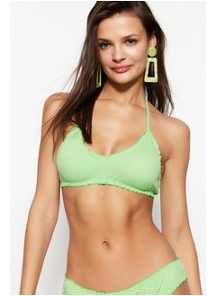 trendyol Green Bralet Frilly Bikini Top TBESS23BU00202  - Image 2