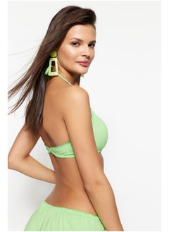 trendyol Green Bralet Frilly Bikini Top TBESS23BU00202  - Image 3