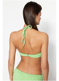 trendyol Green Bralet Frilly Bikini Top TBESS23BU00202  - Image 5