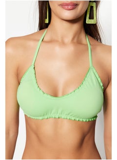 trendyol Green Bralet Frilly Bikini Top TBESS23BU00202  - Image 4