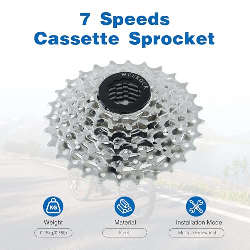 WEEROCK Bike Cassette Sprocket 7 Speeds 11-28T Bicycle Cassette for Mountain Bike MTB Cycling Replacement Part - Image 5