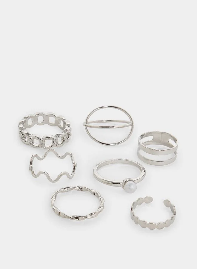 ستايلي طقم خواتم كاجوال