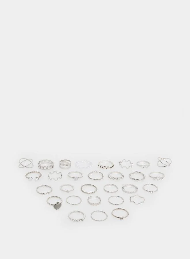 ستايلي طقم خواتم كاجوال