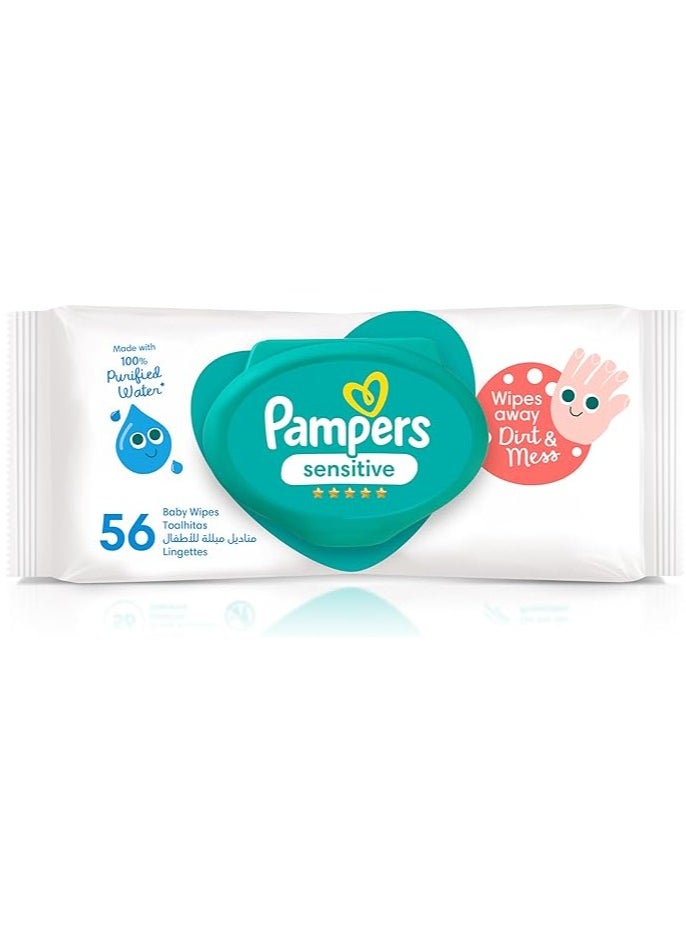 Pampers - Pampers Sensitive Protect 56 Wipes - Image 1