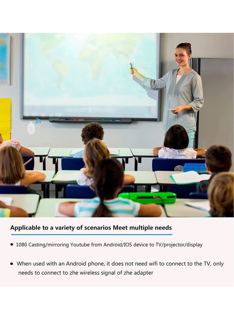 SYOSI Wireless HDMI Display Dongle Adapter TV Adapter for The APP YouTube Video Mirroring Dongle Receiver Used for iPhone Mac iOS Android Casting/Mirroring to TV/Projector/Monitor - Image 3