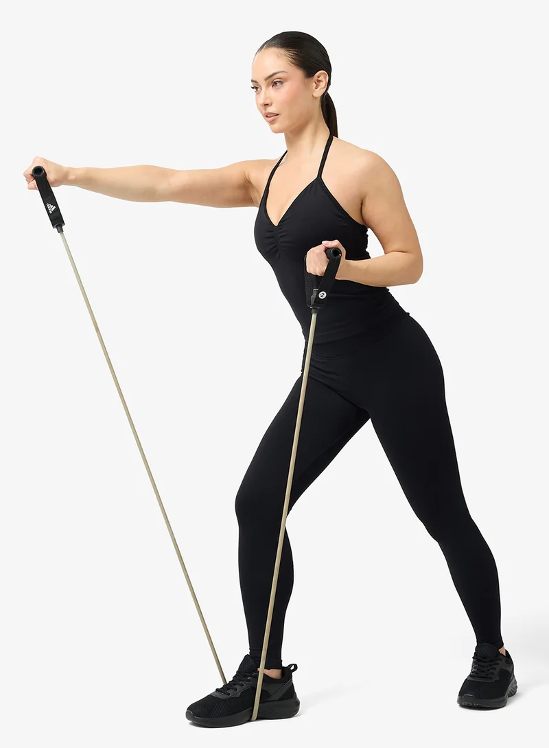 FRWD  Soft Touch Seamless V Neck Tank Top & Legging Set for Women | Best Price UAE
