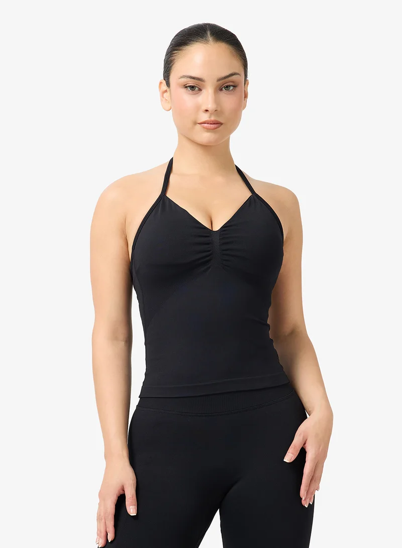 FRWD  Soft Touch Seamless V Neck Tank Top & Legging Set for Women | Best Price UAE