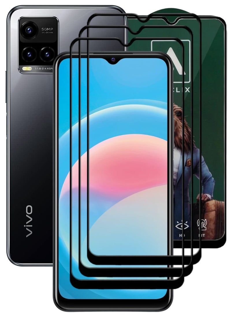 ACLIX 3 Pieces Antistatic ESD Dustproof Premium Quality High Definition Tempered Glass Screen Protector Designed For vivo Y33s - Image 1